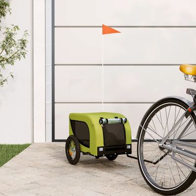 vidaXL remorque de vélo pour animaux de compagnie Fer