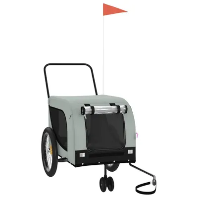 vidaXL remorque de vélo pour animaux de compagnie Fer