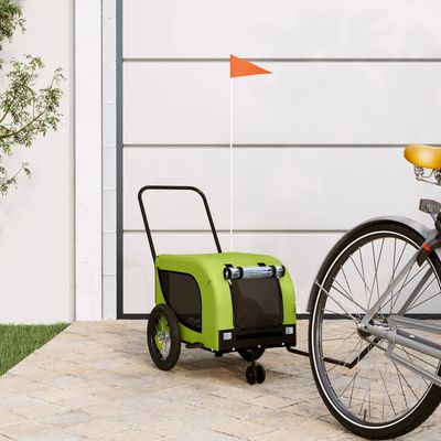 vidaXL remorque de vélo pour animaux de compagnie Fer