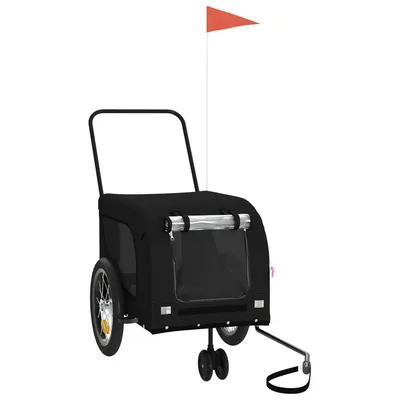 vidaXL remorque de vélo pour animaux de compagnie Fer