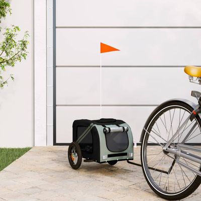 vidaXL remorque de vélo pour animaux de compagnie Fer