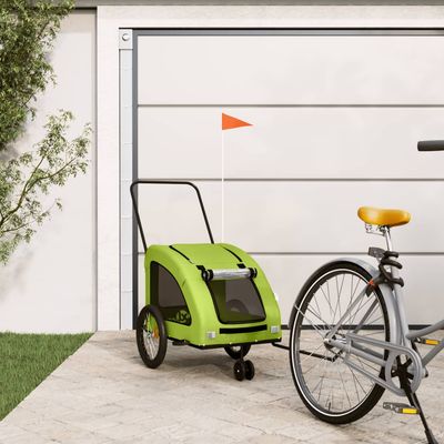 vidaXL remorque de vélo pour animaux de compagnie Fer