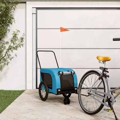 vidaXL remorque de vélo pour animaux de compagnie Fer