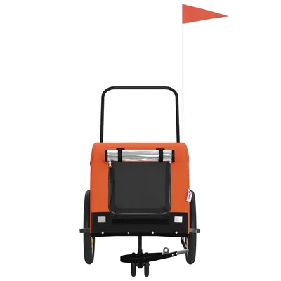 vidaXL remorque de vélo pour animaux de compagnie Fer