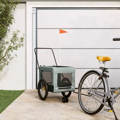vidaXL Remorque de vélo pour chien Oxford