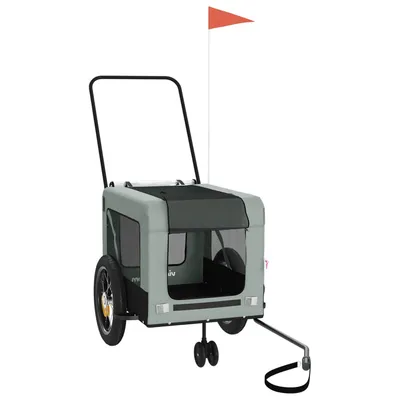 vidaXL remorque de vélo pour animaux de compagnie Fer