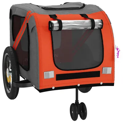 vidaXL remorque de vélo pour animaux de compagnie Fer vidaXL remorque de vélo pour animaux de compagnie Fer