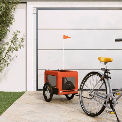 vidaXL remorque de vélo pour animaux de compagnie Fer