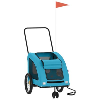 vidaXL remorque de vélo pour animaux de compagnie Fer