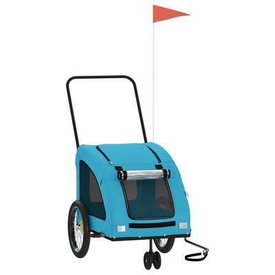 vidaXL remorque de vélo pour animaux de compagnie Fer