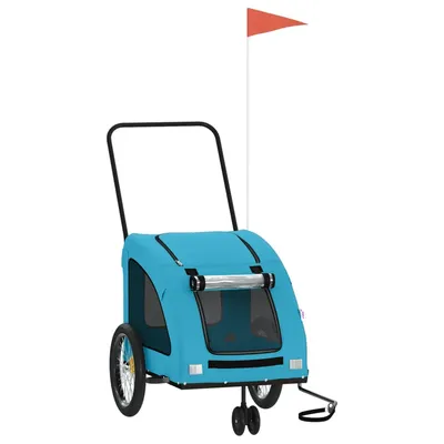 vidaXL remorque de vélo pour animaux de compagnie Fer