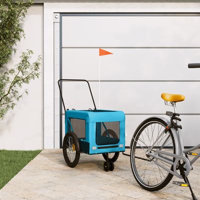 vidaXL remorque de vélo pour animaux de compagnie Fer