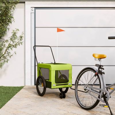 vidaXL remorque de vélo pour animaux de compagnie Fer
