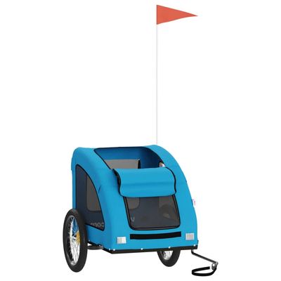 vidaXL remorque de vélo pour animaux de compagnie Fer