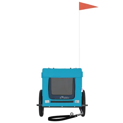 vidaXL remorque de vélo pour animaux de compagnie Fer