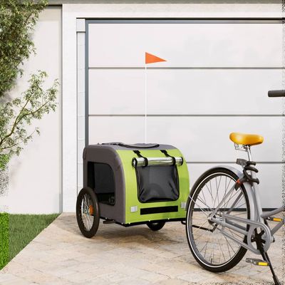 vidaXL remorque de vélo pour animaux de compagnie Fer