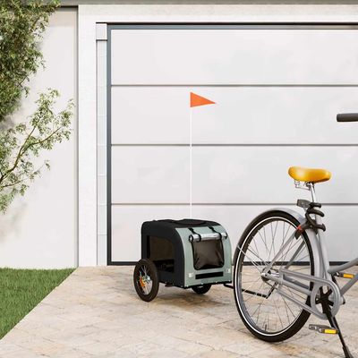 vidaXL remorque de vélo pour animaux de compagnie Fer