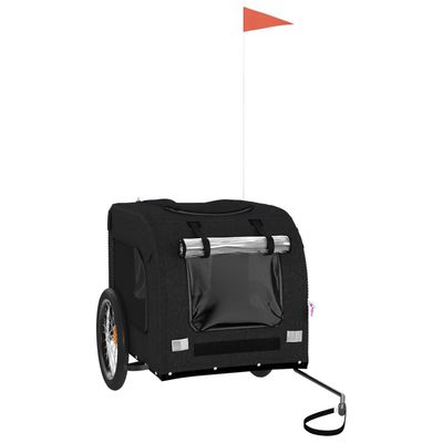 vidaXL remorque de vélo pour animaux de compagnie Fer