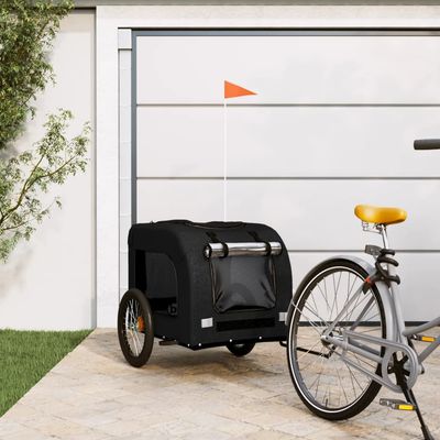 vidaXL remorque de vélo pour animaux de compagnie Fer