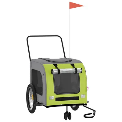 vidaXL remorque de vélo pour animaux de compagnie Fer