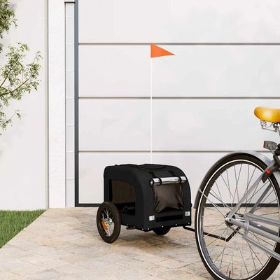 vidaXL remorque de vélo pour animaux de compagnie Fer