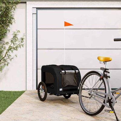 vidaXL remorque de vélo pour animaux de compagnie Fer