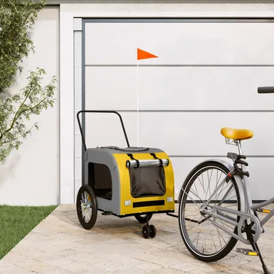 vidaXL remorque de vélo pour animaux de compagnie Fer vidaXL remorque de vélo pour animaux de compagnie Fer