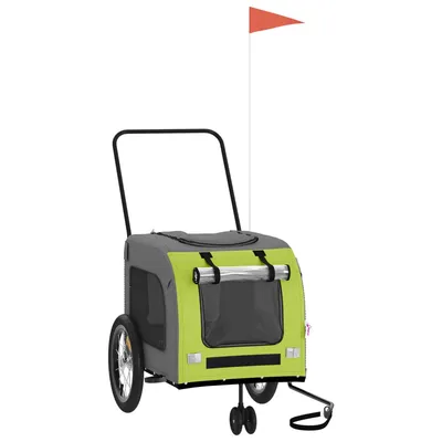 vidaXL remorque de vélo pour animaux de compagnie Fer