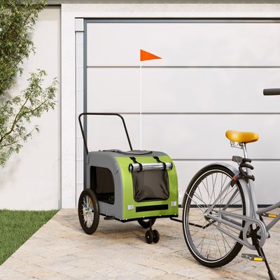 vidaXL remorque de vélo pour animaux de compagnie Fer