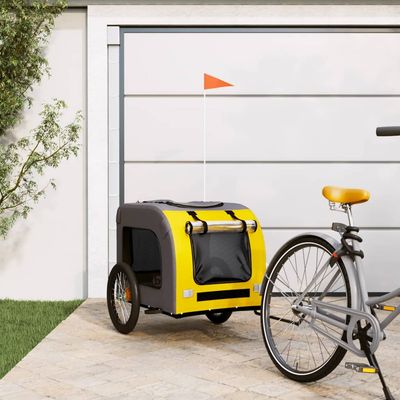 vidaXL remorque de vélo pour animaux de compagnie Fer