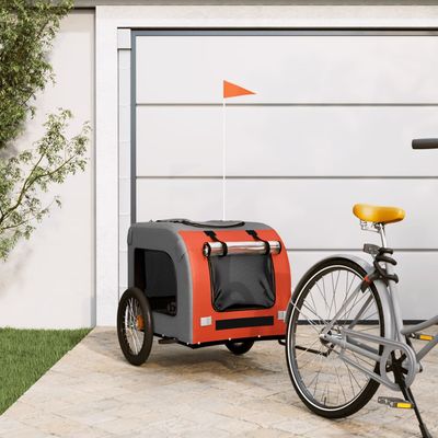 vidaXL remorque de vélo pour animaux de compagnie Fer