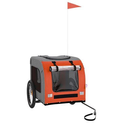 vidaXL remorque de vélo pour animaux de compagnie Fer
