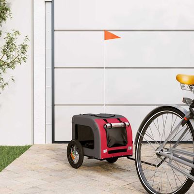 vidaXL remorque de vélo pour animaux de compagnie Fer
