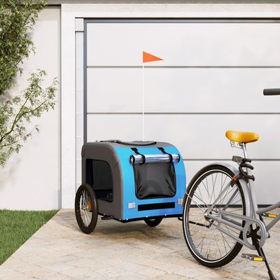 vidaXL remorque de vélo pour animaux de compagnie Fer
