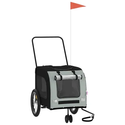 vidaXL remorque de vélo pour animaux de compagnie Fer
