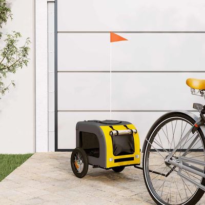 vidaXL remorque de vélo pour animaux de compagnie Fer
