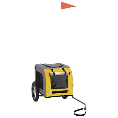 vidaXL remorque de vélo pour animaux de compagnie Fer