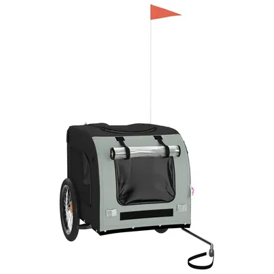 vidaXL remorque de vélo pour animaux de compagnie Fer