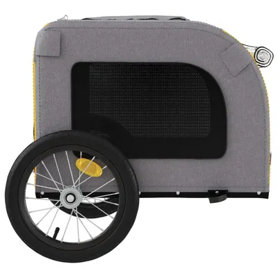 vidaXL remorque de vélo pour animaux de compagnie Fer