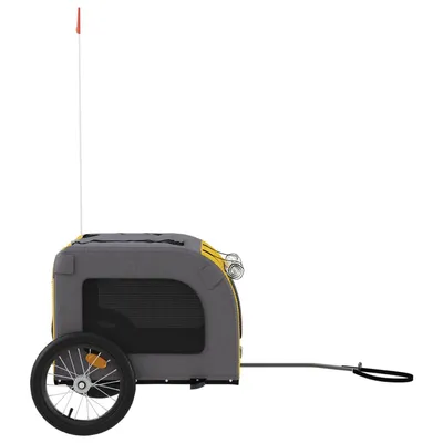 vidaXL remorque de vélo pour animaux de compagnie Fer