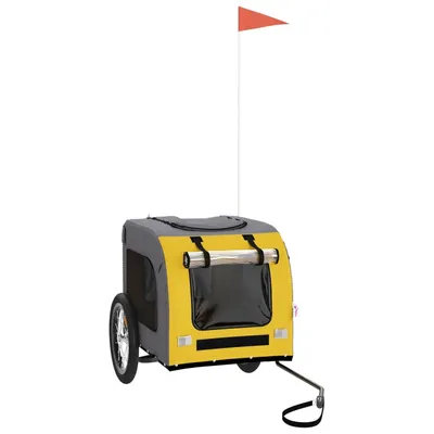 vidaXL remorque de vélo pour animaux de compagnie Fer