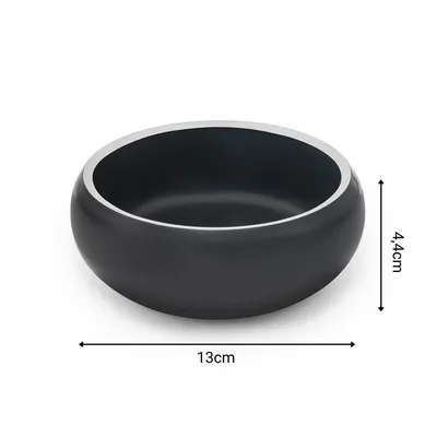 lionto gamelle chien antidérapante en acier inoxydable noir