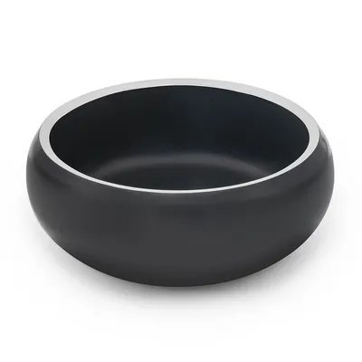 lionto gamelle chien antidérapante en acier inoxydable noir