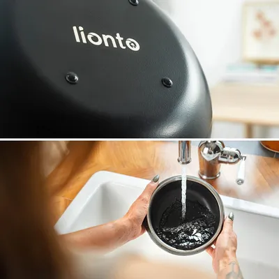 lionto gamelle chien antidérapante en acier inoxydable noir