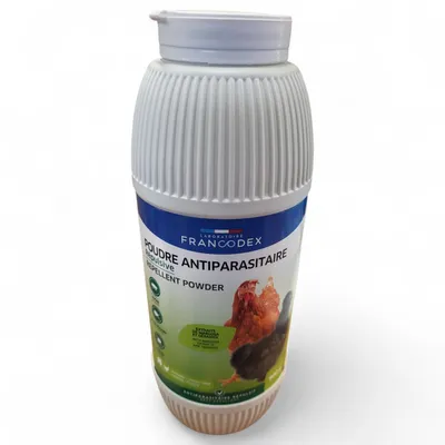 Poudre Antiparasitaire répulsive 900 g, pour volaille.
