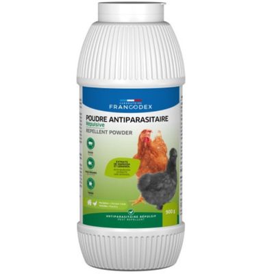 Francodex - Poudre Antiparasitaire répulsive 900 g, pour volaille.