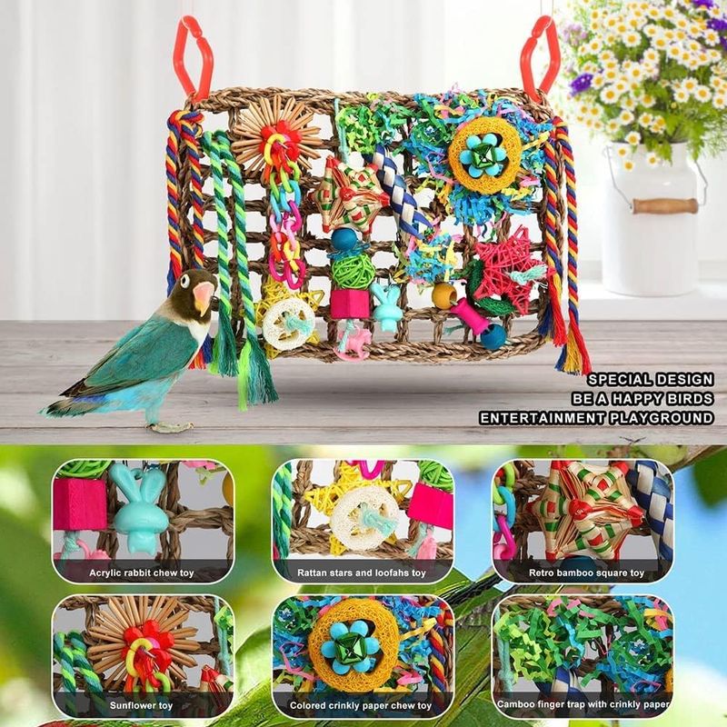 Jouets pour oiseaux à chercher de la nourriture