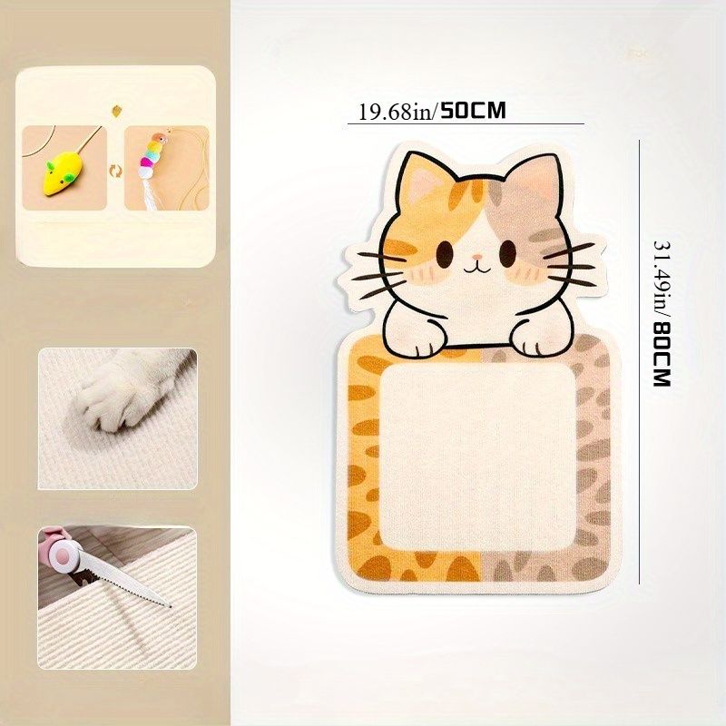 Tapis griffoir autocollant pour chat