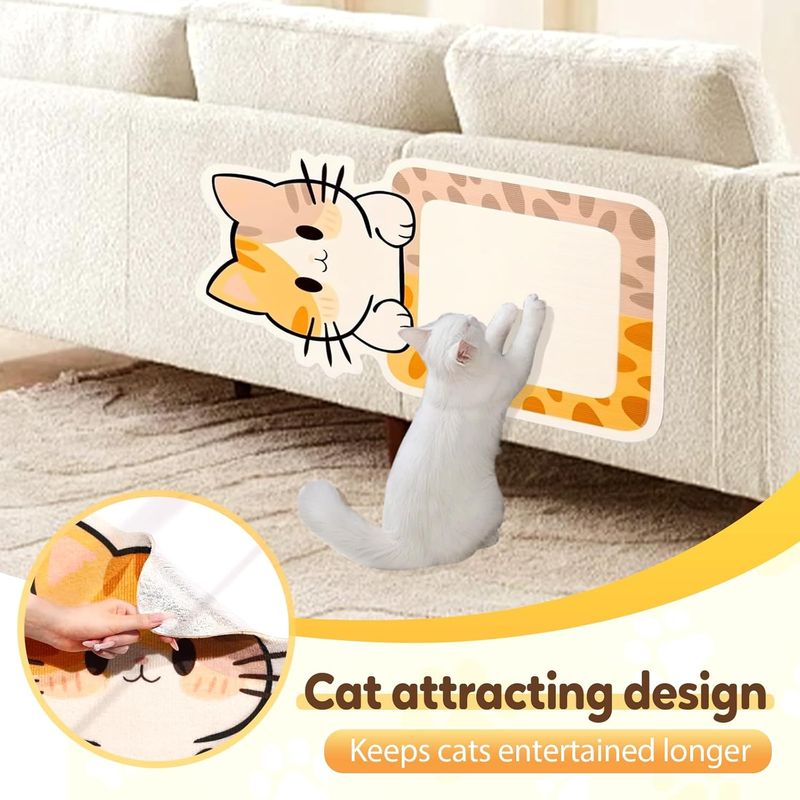 Tapis griffoir autocollant pour chat