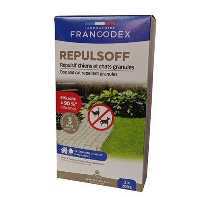 Francodex - Répulsif extérieur Granulés RepulsOff 400g Pour Chiens et Chats